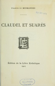 Cover of: Claudel et Suarès