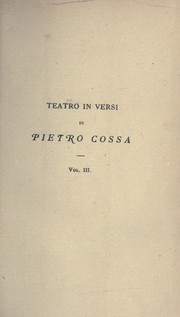 Cover of: Cleopatra: poema drammatico in sei atti