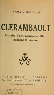 Cover of: Clerambault by Romain Rolland