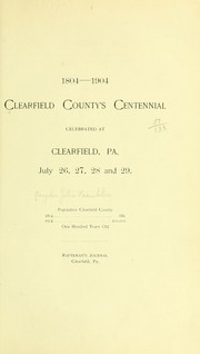 Cover of: Clearfield County's centennial