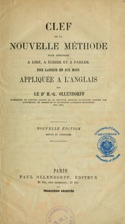 Cover of: Clef de la Nouvelle méthode pour apprendre à lire