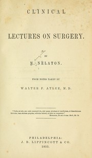 Cover of: Clinical lectures on surgery