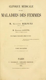 Cover of: Clinique médicale sur les maladies des femmes