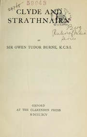 Cover of: Clyde and Strathnairn by Burne, Owen Tudor (Sir)