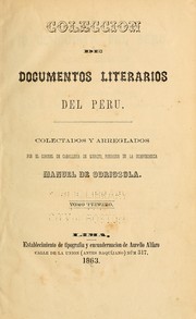 Cover of: Colección de documentos literarios del Perú