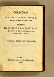 Cover of: Colección de varios papeles relativos a los sucesos de Buenos-Ayres