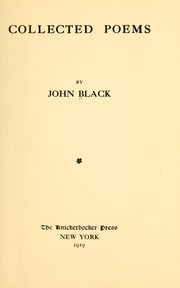 Cover of: Collected poems | Black, John