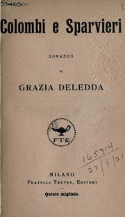 Cover of: Colombi e Sparvieri: romanzo