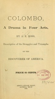 Front cover of Colombo by Alexander E. Ross