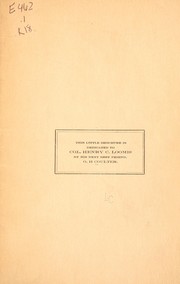 Cover of: [Colonel Henry C. Loomis
