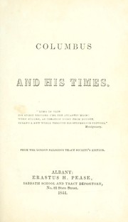 Cover of: Columbus and his times by 