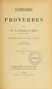 Cover of: Comédies et proverbes