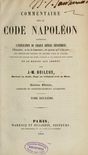 Cover of: Commentaire sur le Code Napoléon...