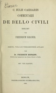 Cover of: Commentarii De bello civili