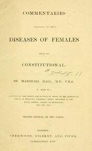 Cover of: Commentaries: principally on those diseases of females which are constitutional