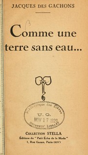 Cover of: Comme terre sans eau