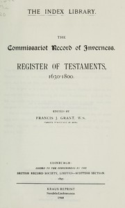 Cover of: The Commissariot record of Hamilton and Campsie by Hamilton and Campsie (Commissariot)