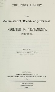 The Commissariot record of Hamilton and Campsie by Hamilton and Campsie (Commissariot)