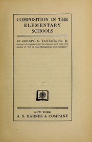 Cover of: Composition in the elementary schools