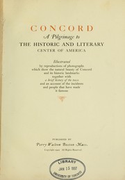 Cover of: Concord; a pilgrimage to the historic and literary center of America