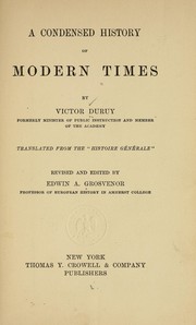 Cover of: A condensed history of modern times