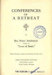 Cover of: Conferences of a retreat by Brinkmeyer, Henry