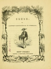 Cover of: Congo: or, Jasper's experience in command.