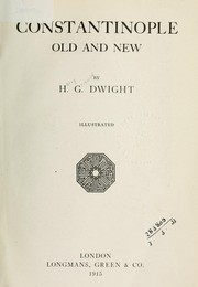 Cover of: Constantinople old and new