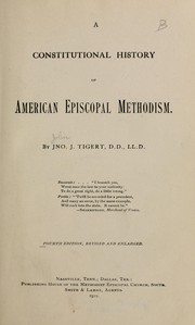 Cover of: A constitutional history of American Episcopal Methodism