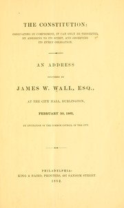 Cover of: The Constitution by Wall, James W.