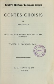 Cover of: Contes choisis de René Bazin