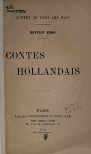 Cover of: Contes hollandais