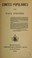 Cover of: Contes populaires