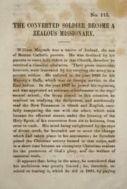 The Converted soldier become a zealous missionary by South Carolina Tract Society