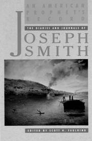 Cover of: An American prophet's record: the diaries and journals of Joseph Smith