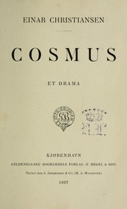 Cover of: Cosmus: et drama
