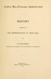 Cover of: Costa Rica-Panama arbitration. by Luis Matamoros
