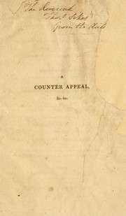 Cover of: A counter appeal in answer to "An appeal" from William Wilberforce, Esq., M.P. by Martin, Henry William Sir