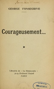 Cover of: Courageusement