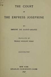 Cover of: The court of the Empress Josephine