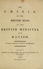 Cover of: The crisis, or The British muse to the British minister and nation.