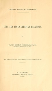 Cover of: Cuba and Anglo-American relations