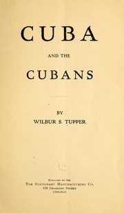Cover of: Cuba and the Cubans