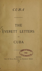 Cover of: Cuba: the Everett letters on Cuba