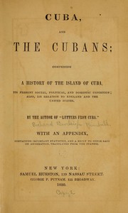 Cover of: Cuba, and the Cubans