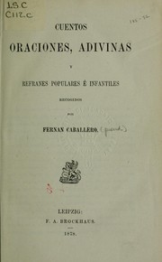 Cover of: Cuentos, oraciones, adivinas y refranes populares é infantiles