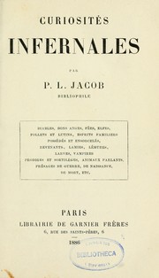 Cover of: Curiosités infernales by P. L. Jacob