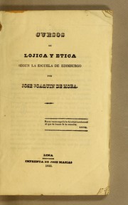 Cover of: Cursos de lojica y etica segun la Escuela de Edimburgo