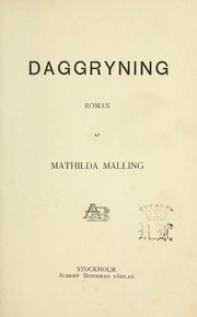 Cover of: Daggryning by Mathilda Kruse Malling