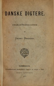 Cover of: Danske digtere: charakterbilleder